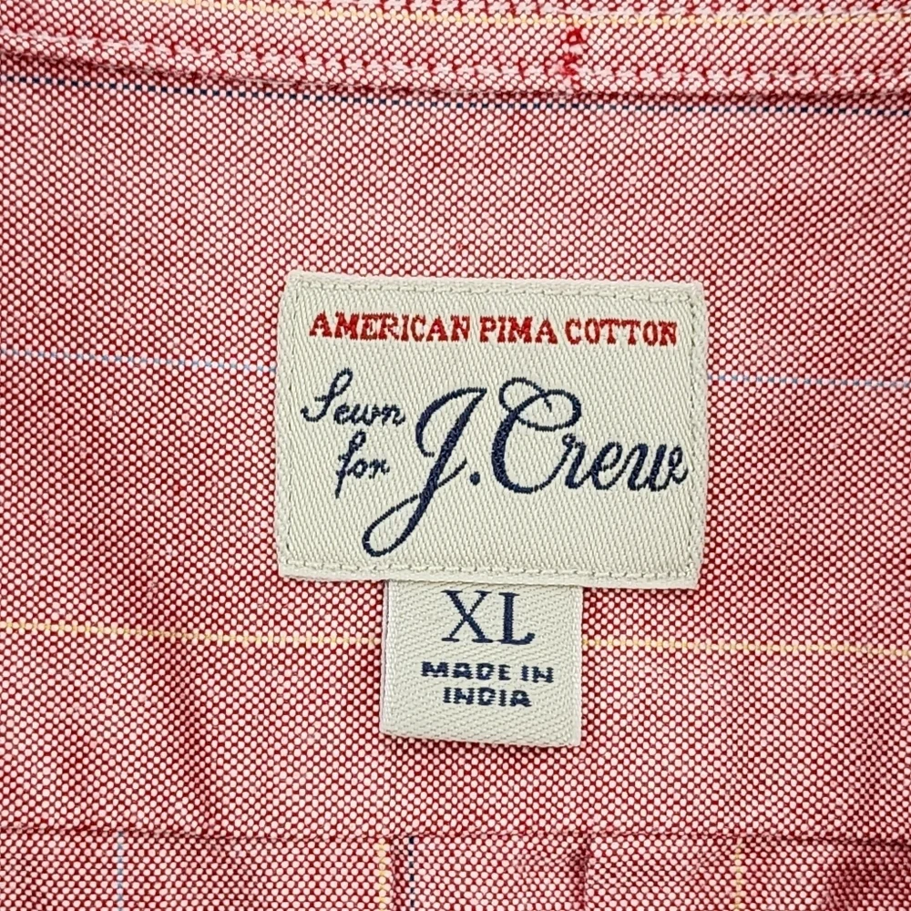 J. Crew Men's 100% Cotton Stripes Untucked Slim Pocket Shirt - XL